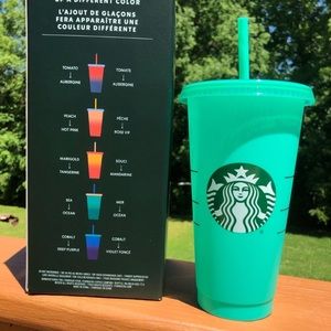 Starbucks 2020 Teal Color Changing Cups ☀️